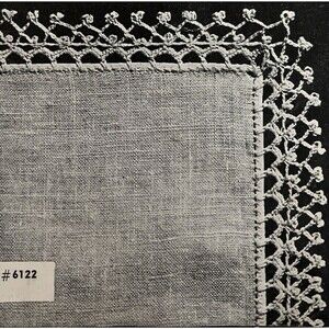 Vintage 1948 Handkerchief Edgings Tatting Crochet Pattern 6122 Irish Lace Doily
